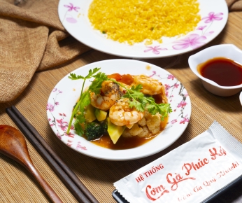 Cơm Tôm Xào Bông Cải